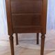 Nightstand walnut with marble top