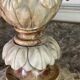 Pair of marble and alabaster candlesticks circa 1880