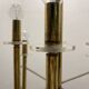 1970’s Architectural Brass Chrome Chandelier