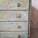 Patinated chest of drawers