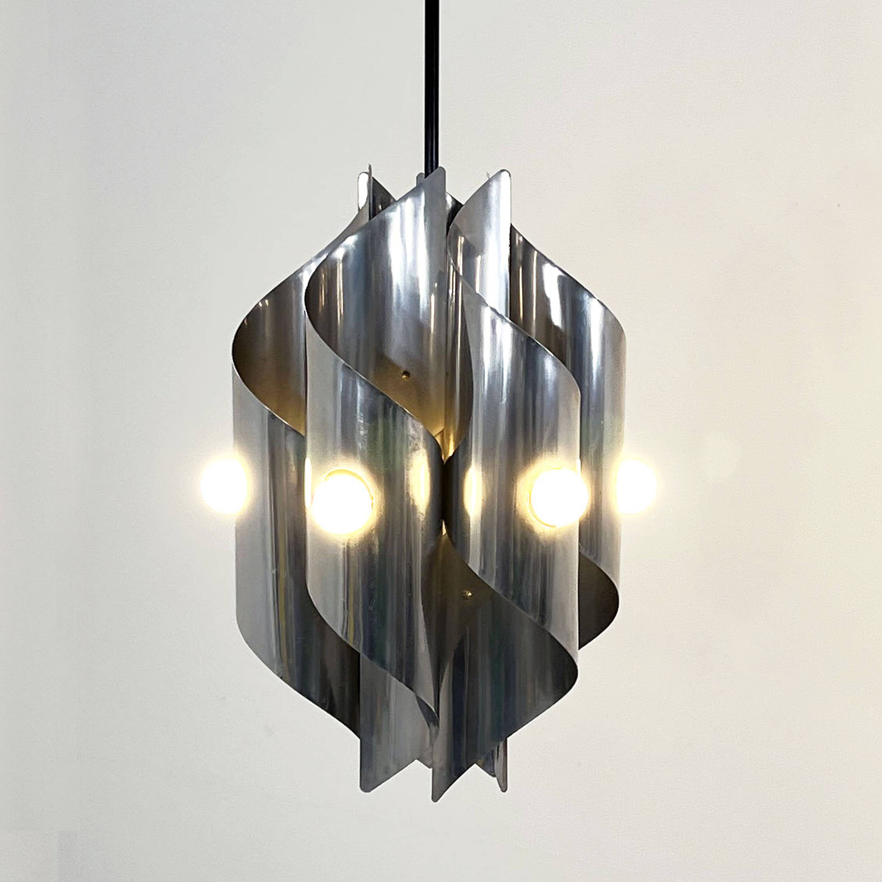 Chandelier Space Age Chrome, 1970