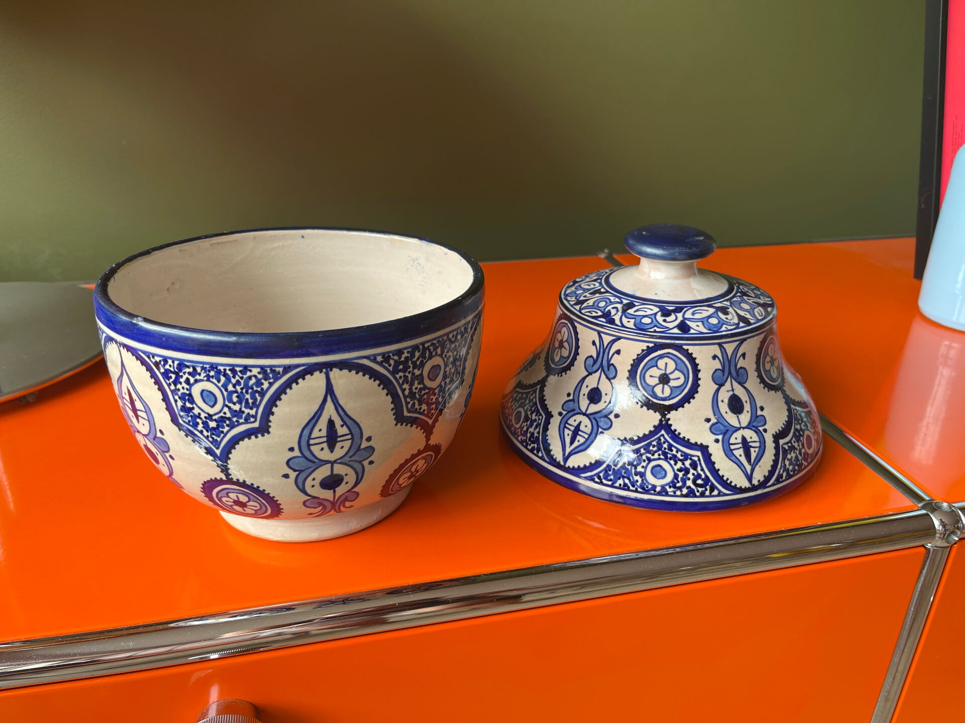 Ancient ceramic pot from Fès.