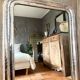 Louis-Philippe antique silvered mirror 19th century