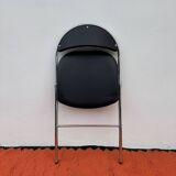Chrome folding chair Souvignet from the 1970s