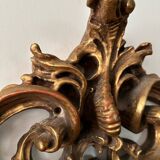 Antique mirror with carved gilded wood glazing beads 164x127