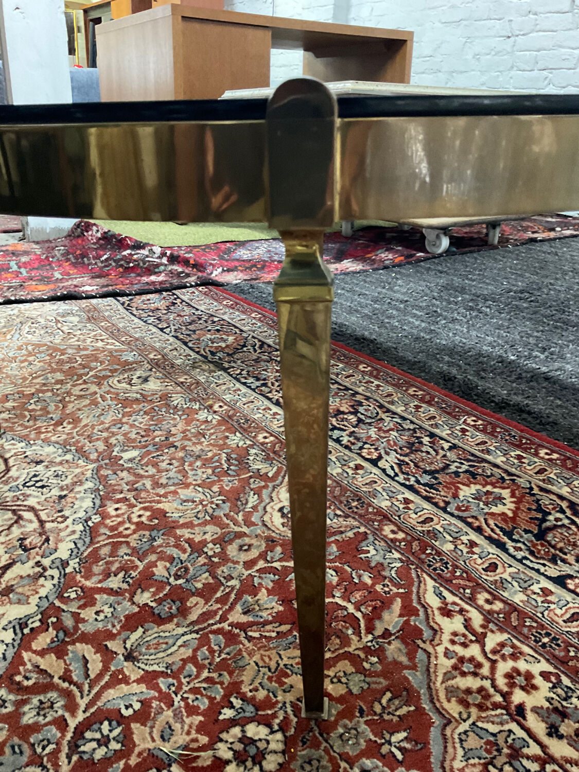 Empire style coffee table in solid bronze