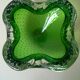Sommerso Murano v.1960 bubbled glass ashtray