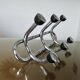 Streamlined coat rack, rockabilly, in chrome metal and bakelite 1970