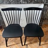 Pair of Swedish wooden chairs Swen Eric Fryklung 1950