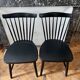 Pair of Swedish wooden chairs by Swen Éric Fryklung 1950