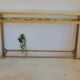 Golden metal console