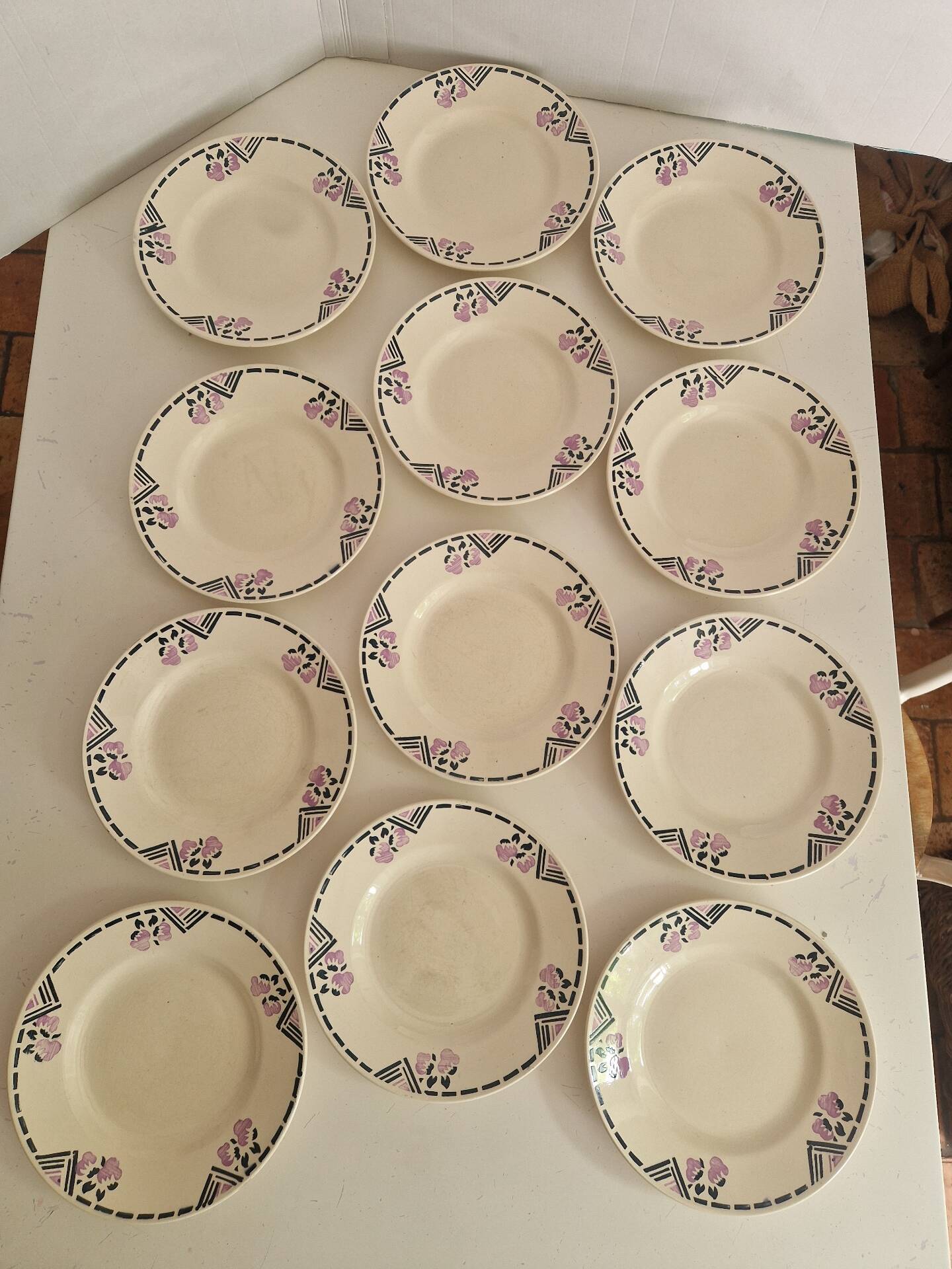 Set of 12 Dessert Plates Model Tunis