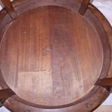 S013 E024 Antique Art Deco side table – pyrography – solid wood