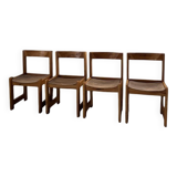 Set of 4 70s elm chairs, Regain