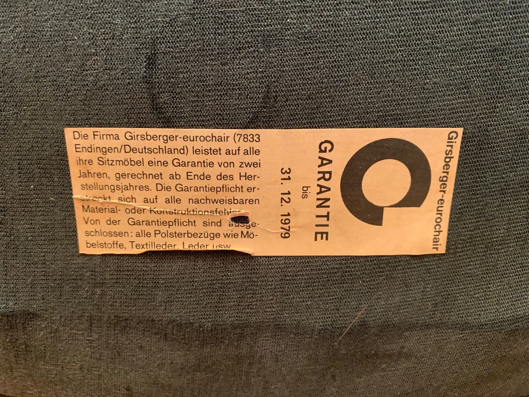 1200 armchair by Hans Eichenberger, Girsberger, Switzerland, 1979