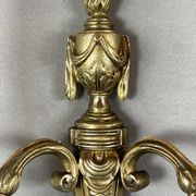 Set of four bronze wall sconces, Louis XVI style, 20th century.