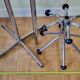 Vintage chrome metal coat rack, 70s-80s