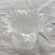 Frosted glass globe, lampshade, art deco ears of wheat pattern