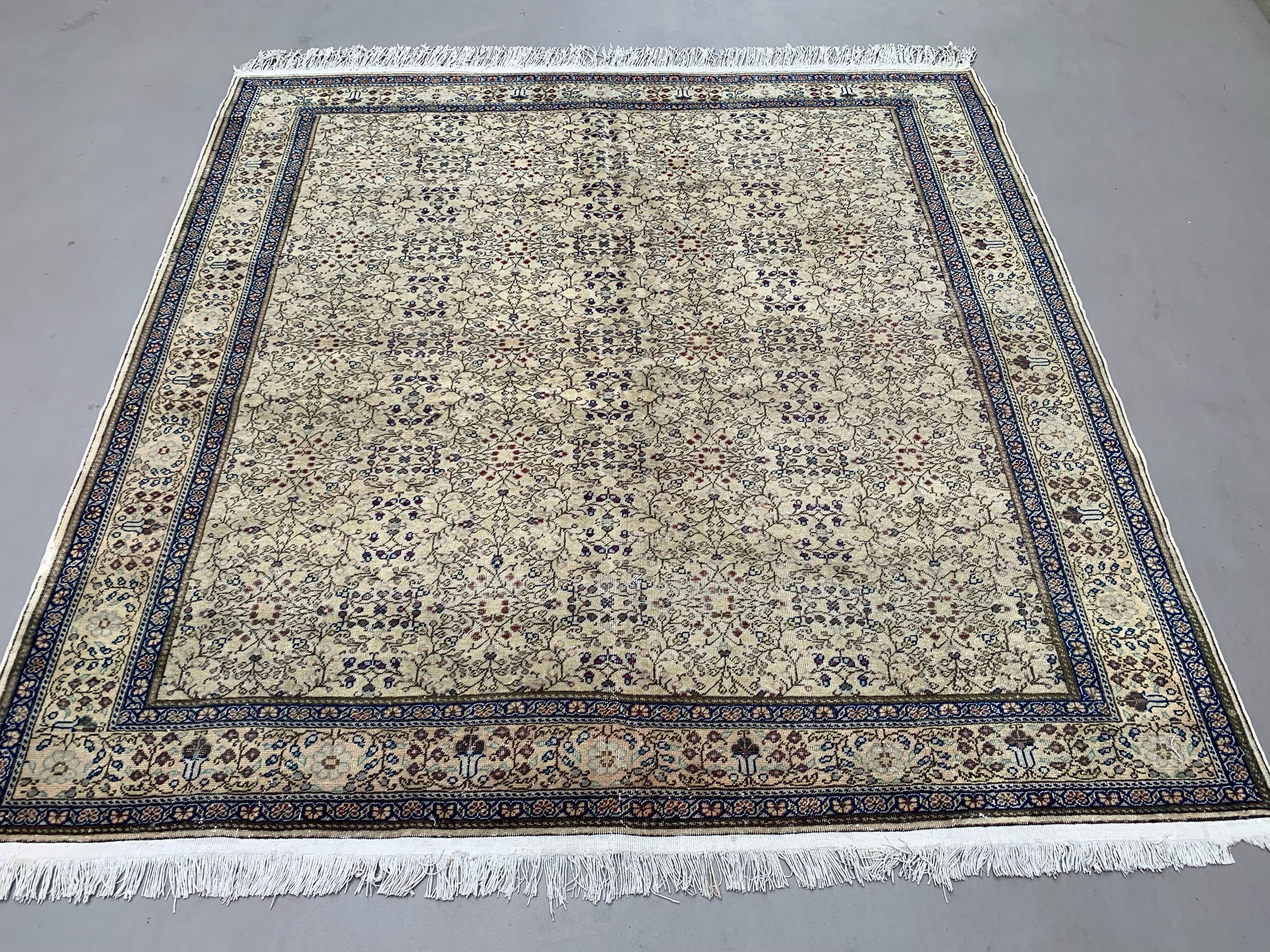 Vintage square turkish rug 205x200 cm