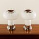 Murano glass Space Age table lamps, set of 2, Italy 1970s