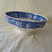 Large salad bowl dish Villeroy & Boch antique earthenware 374112 Burgenland Blue