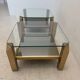 Pair of Belgo Chrom side tables, Belgium 1970s