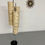 Ancien lampadaire des années 70 design Lemag vintage chromé 