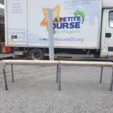 Vintage schoolboy bench