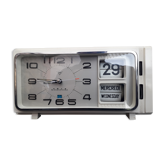 Old alarm clock flip flap vintage with mechanical slats