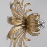 Wall lamp golden flower