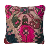 Housse de coussin de tapis turc vintage