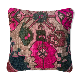 Housse de coussin de tapis turc vintage