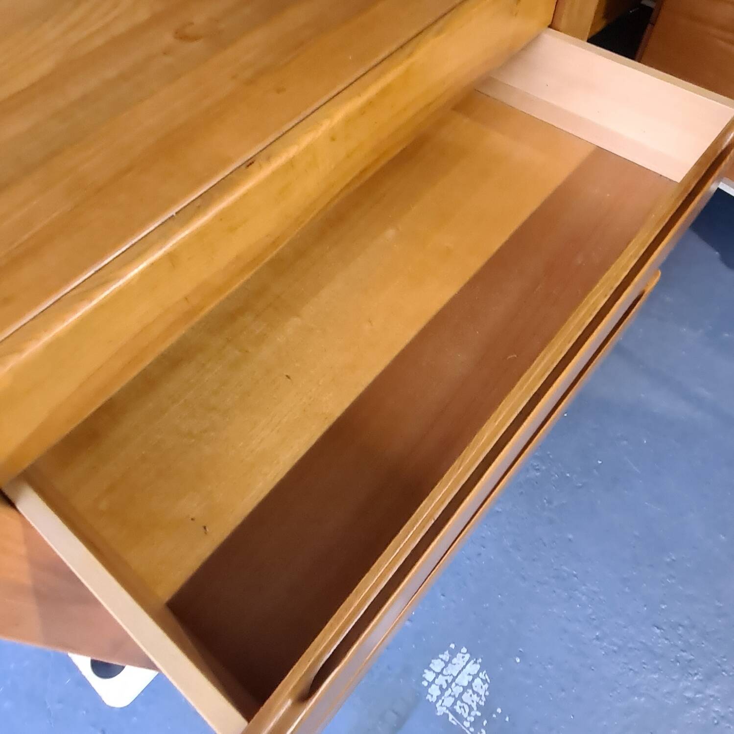 Vintage regain solid elm chest of drawers