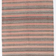 Tapis kilim turc saumon et marron 4x5, 134x164 cm