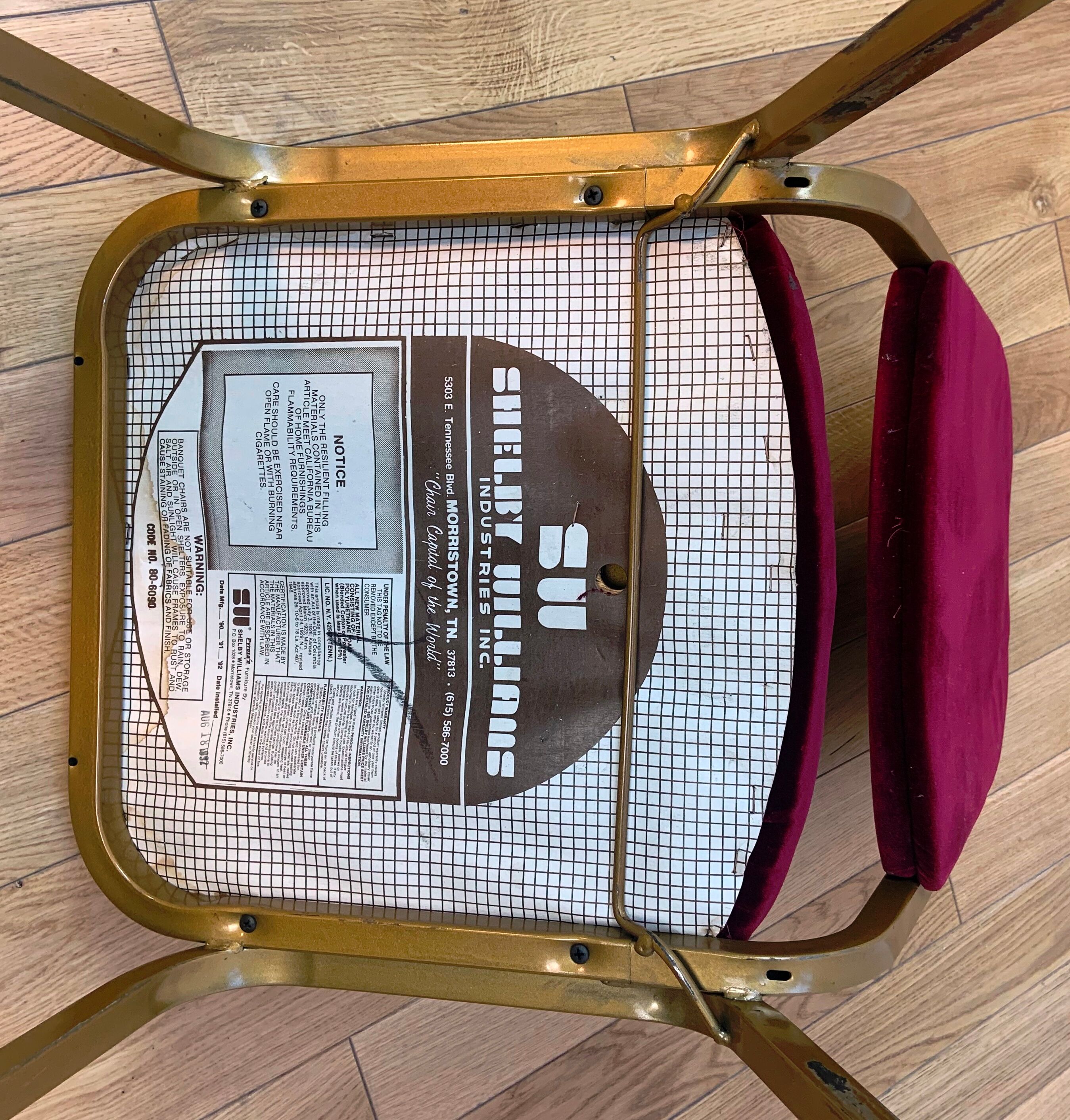 Vintage chair Shelby Williams