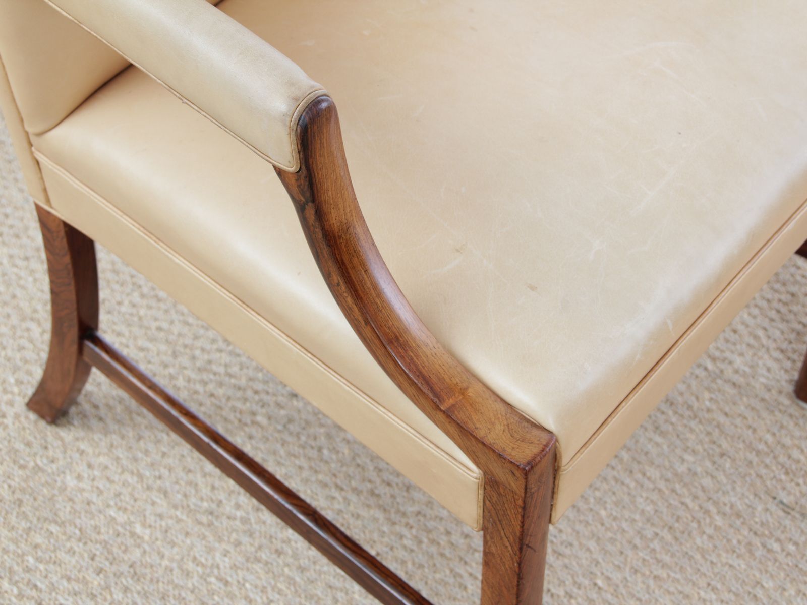 Fauteuil  par Ole Wanscher pour A.J. Iversen Iversen