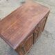 Vintage dark wood buffet with 2 doors, 80cm