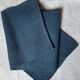 Nappe ancienne indigo en chanvre