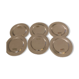 Set of 12 Stelton stainless steel under-plates