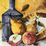 Plat décor nature morte