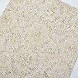 Beige Geometric Oushak Turkish Rug sku 3123