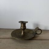 Old brass candle holder