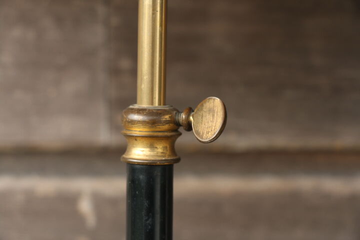 Floor lamp brass lacquered metal 1950