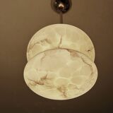 Art Deco Marble Glass Pendant Light