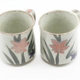 2 vintage sandstone mugs