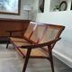 Teak bench sofa and cannage