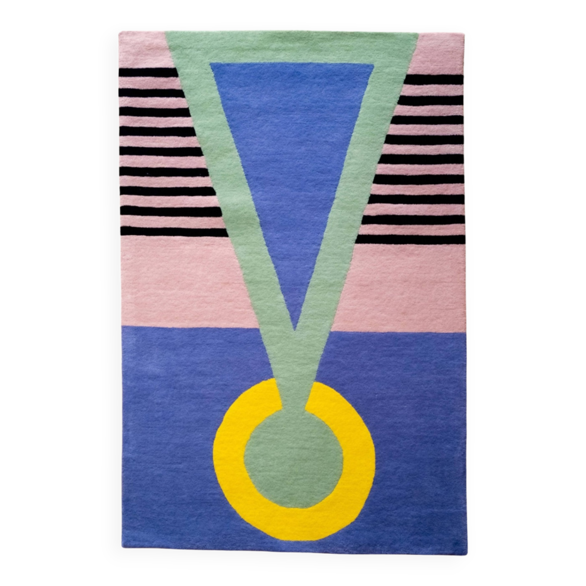 Tufted wool rug Modern Light Handmade 120 x 180 cm