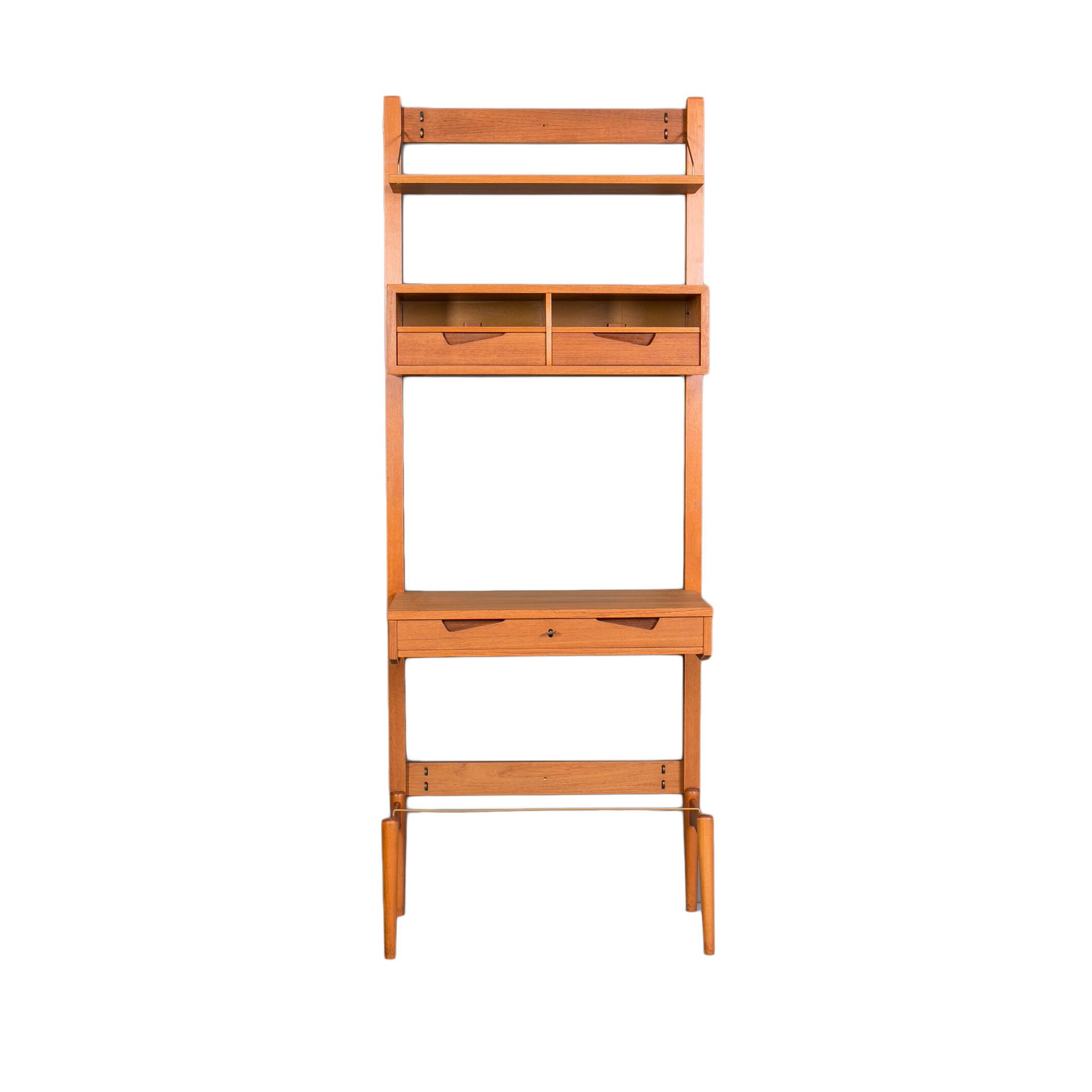 Teak Modular Wall Unit, Brodrene Jatog Mobelfabrik, Norway, 1960s