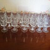Verres à liqueur en cristal