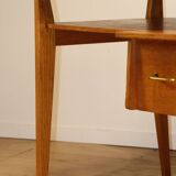 Bureau vintage de Roger Landault en chêne, 1950